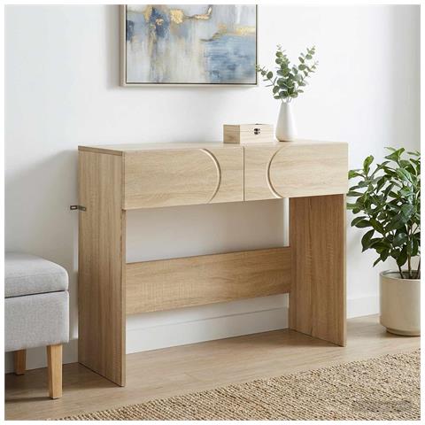 Consolle Rovere Sonoma 96,5 x 38 x 75 cm Legno multistrato - Foto 2