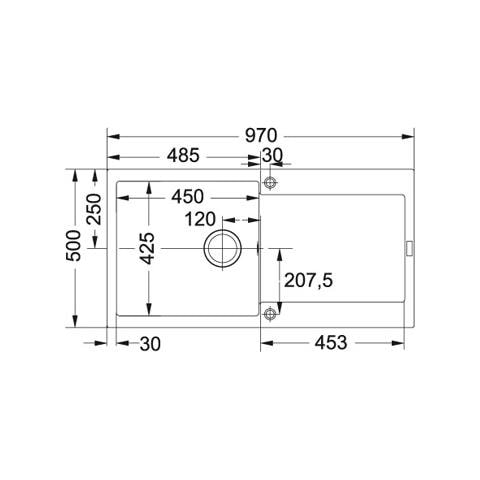 Lavello Maris Da Incasso MRG611L Colore Nero 1 Vasca - Foto 2