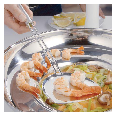 Paletta da wok Profi Plus 36 cm color argento - Foto 4