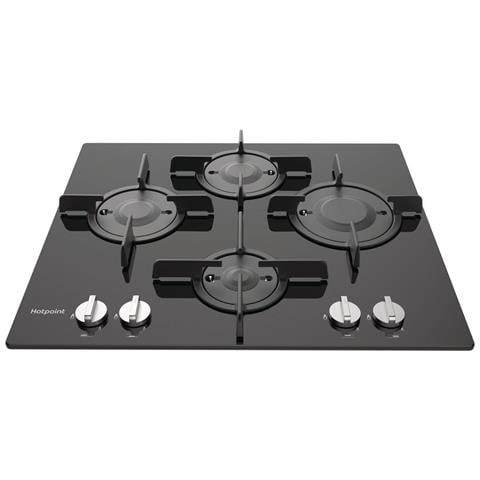 HOTPOINT Piano Cottura FTGHG 641 D / HA (BK) a Gas 4 Fuochi Gas Colore Nero