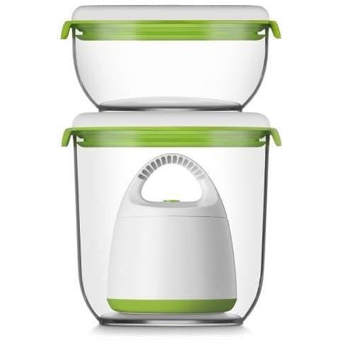 Starter Kit Per La Messa Sotto Vuoto, La Conservazione E La Preparazione Culinaria, 1 contenente 600 ml E 1 contenente 1350 ml - Foto 1