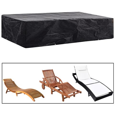 Coperture Per Lettini Prendisole 2pz 8 Occhielli 218x77x55 Cm - Foto 8