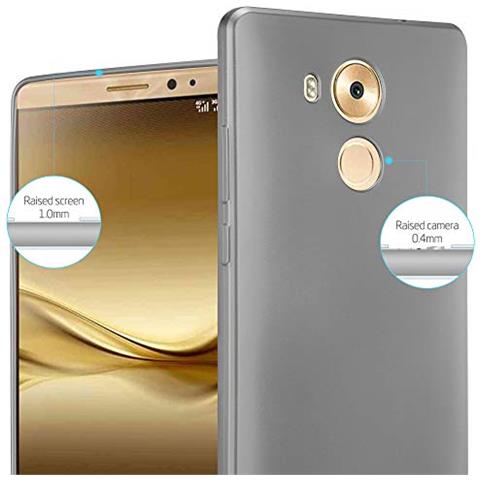 Custodia Compatibile Con Huawei Mate 8 In Grigio Metallico - Coperchio Protettivo In Silicone Tpu Flessibile - Foto 2