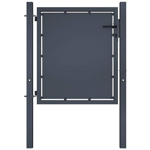 Cancello Per Giardino In Acciaio 100x100cm Antracite - Foto 1