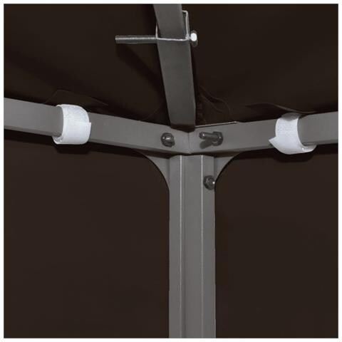 Copertura Superiore per Gazebo a 2 Strati 310g /m² 4x3m Marrone - Foto 6