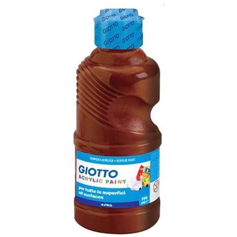 Flacone 250 Ml Giotto Tempera Acrilica Colore Marrone - Foto 1
