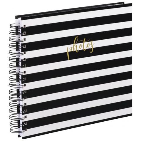 Blocks Spiral schwarz / weiß 28x24 50 weiße Seiten 3818 - Foto 1
