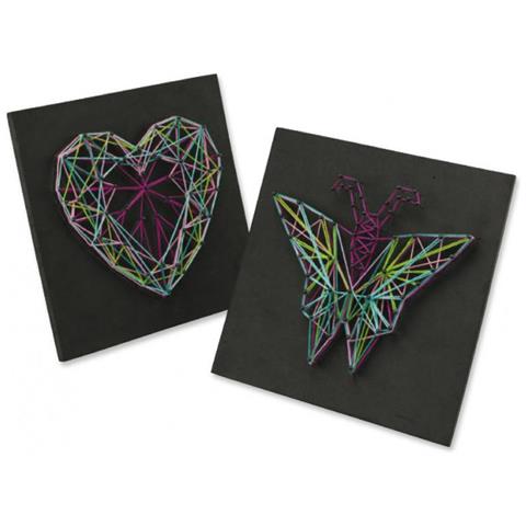 LEN42650 String Art - Farfalla e Cuore - Foto 1