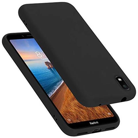 Custodia Compatibile Con Xiaomi Redmi 7a In Liquid Nero - Coperchio Protettivo In Silicone Tpu Flessibile - Foto 1