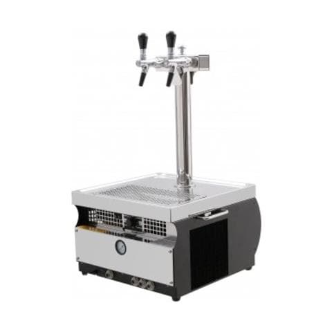 Spillatore Birra Kontakt 55 / K Profi Dry Cooler A 2 Linee In Acciaio Inossidabile, Pompa A Membrana Da 50 Litri / H, Green Line - Foto 1