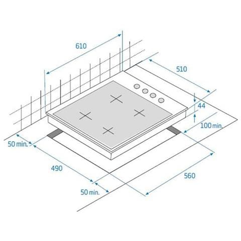 Piano Cottura HIGG641C3SX a Gas 4 Fuochi Gas Colore Inox - Foto 2