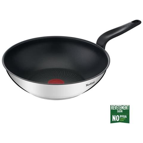 Tefal E3091904 Primaria Padella Wok In Acciaio Inox Con Rivestimento Antiaderente 28 Cm Compatibile Ad Induzione - Foto 1