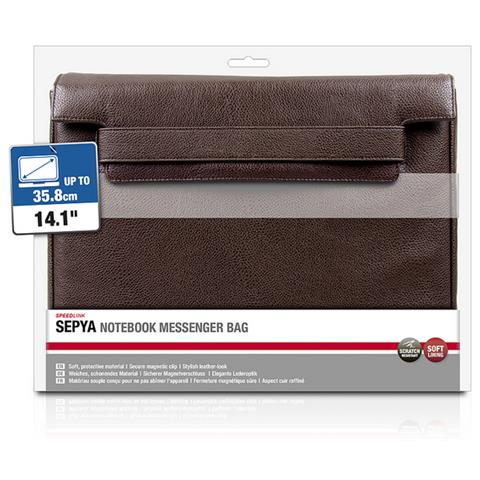 SEPYA 16.4" Borsa da corriere Marrone - Foto 1