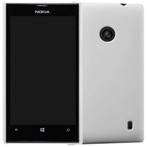 Custodia Frosted Shell Posteriore Rigida Antiscivolo Nokia Lumia 520 White - Foto 3