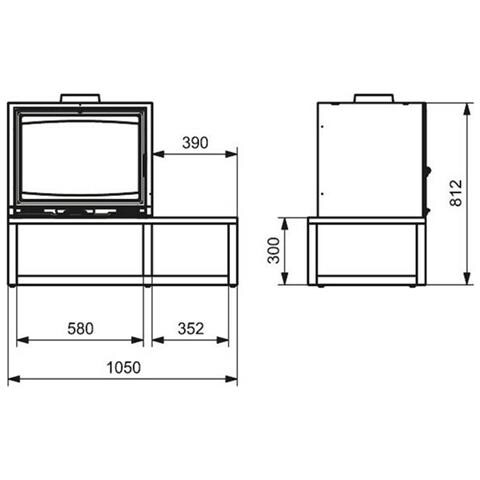 Stufa A Legna 7kw Nera - 411108anth - Foto 2