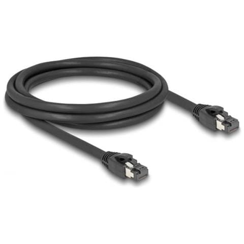 80234 Cavo Di Rete Nero 2 M Cat8.1 S /ftp (s-stp) - Foto 1