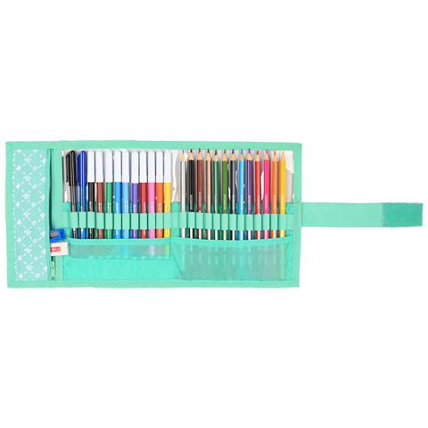 Astuccio Per La Scuola Con Accessori Glow Lab Pepa Pieghevoli Verde (27 Pezzi) - Foto 2