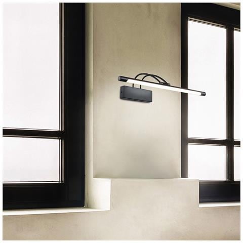 Applique Da Parete Moderno Finelli Metallo Nero 1 Luce Led 12,1w - Foto 2