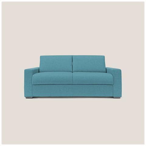Nixon Divano letto matrimoniale con materasso 20 cm in tessuto impermeabile T03 220 cm (mat. 160x197) azzurro - Foto 2