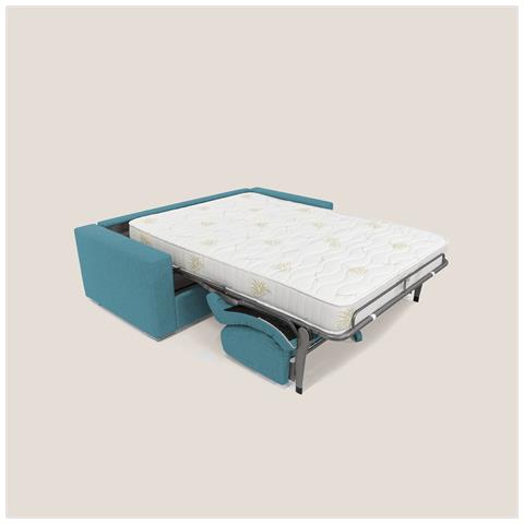 Nixon Divano letto matrimoniale con materasso 20 cm in tessuto impermeabile T03 220 cm (mat. 160x197) azzurro - Foto 3