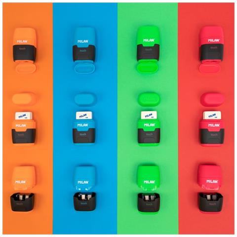 4706116 temperino Temperamatite manuale Blu, Verde, Arancione, Rosa - Foto 3