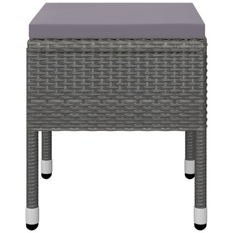 Set Mobili Da Pranzo Per Giardino 5 Pz Grigio - Foto 8