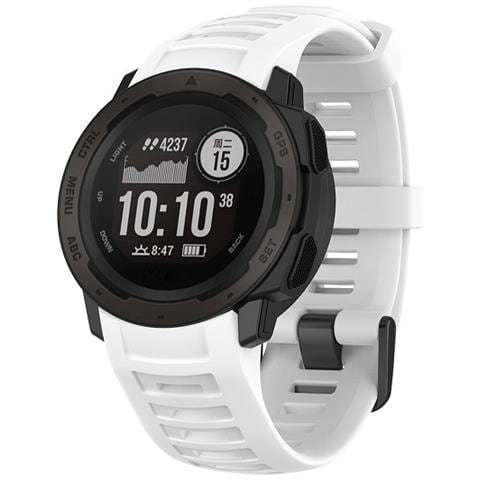 Cinturino Per Orologio In Silicone Garmin Instinct 2 White - Foto 3