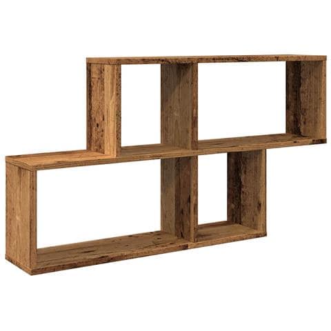 Scaffale A Parete Legno Vecchio 100x18x53 Cm In Truciolato - Foto 2