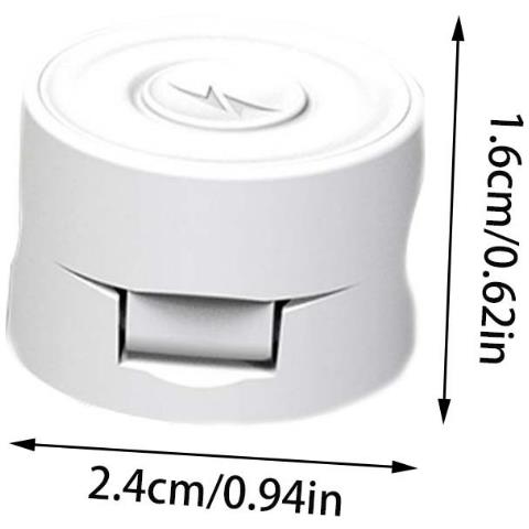 6 Pezzi Porta Cavi Da Scrivania, Supporto Magnetico Per Cavi White - Foto 1