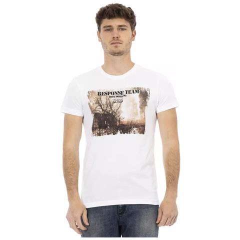 Maglietta In Cotone Bianco - Xl - Foto 1