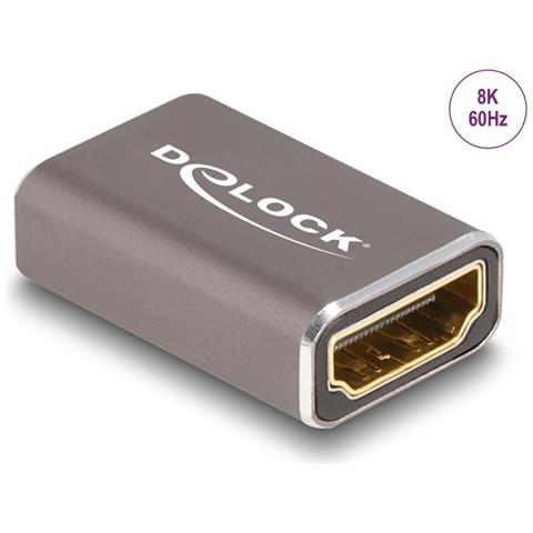 Adattatore Hdmi Femmina-femmina 8k 60 Hz Grigio Metallo - Foto 1