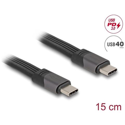 Cavo A Nastro Fpc Usb Da 40 Gbps Da Usb Type-c A Usb Type-c 15 Cm Pd 3.0 100 W E-marker - Foto 1