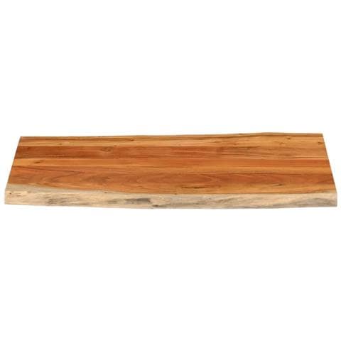 Piano Tavolo 100x60x3,8 Cm Rettangolare Legno Acacia Bordi Vivi - Foto 3