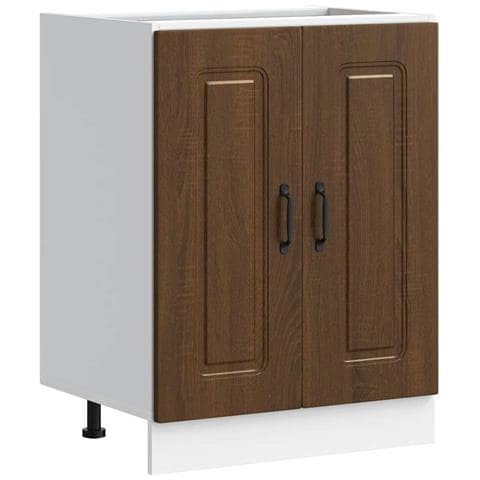 Mobile Base Lavello Kalmar Rovere Marrone 60x46x81,5 Cm - Foto 2