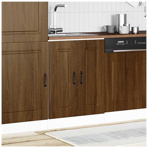 Mobile Base Lavello Kalmar Rovere Marrone 60x46x81,5 Cm - Foto 3