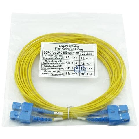 CAB-SMF-SC-SC-15 cavo InfiniBand e in fibra ottica 15 m Giallo - Foto 2