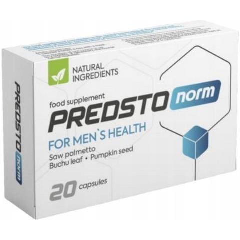 Predstonorm 20 Capsule Di Estratto Di Palma Sabal Per La Salute Della Prostata - Foto 1