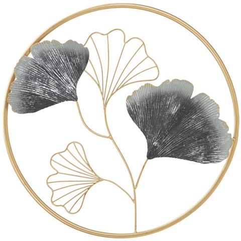 Decorazione In Metallo 3d Foglia 50 - Multicolore - Metallo - 45,5x3,5x45,5 Cm - Foto 1