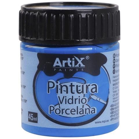Pack Da 6 Uds. Pittura Ceramica E Vetro 45 Ml Colore Blu - Foto 2