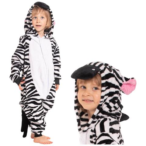 Pigiama Per Bambini Kigurumi Onesie Costume Zebra 105-115 Cm - Foto 1