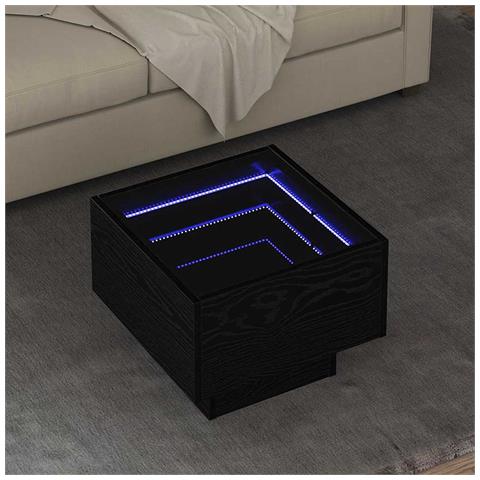 Tavolino da salotto Rovere nero 40 x 40 x 30 cm - Foto 2