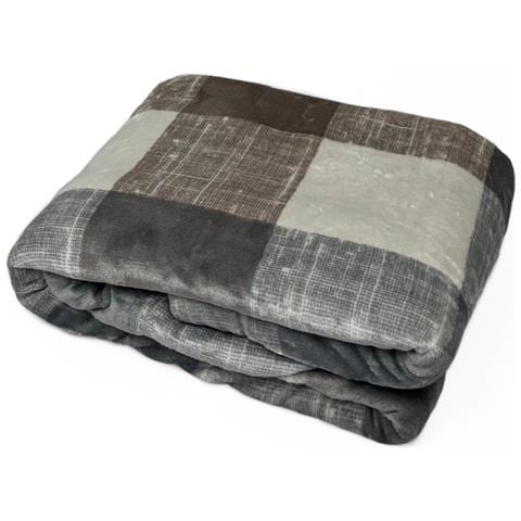 Plaid Morbido Stampato Coperta Calda Inverno Divano Sherpa Disegno Square 130x160 Square - Foto 1