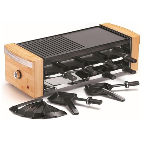 Griglia Per Raclette Per 8 Persone, 1200w - Kc.woodlux8 - Foto 1
