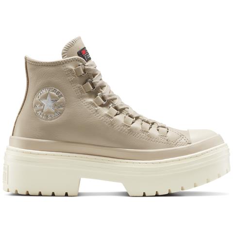Chuck Taylor All Star Lugged Heel Platform Waterproof Leather A12981c, Donne, Beige, 39 - Foto 1