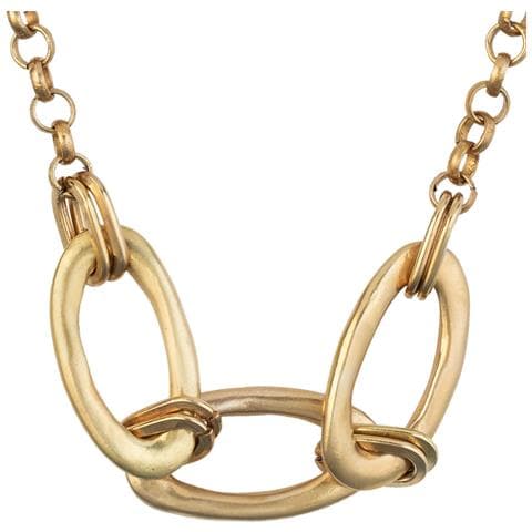 Collana Girocollo Con Catena A Maglie Dorate - Foto 2