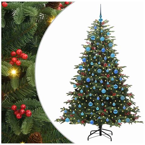 Albero di Natale artificiale con 300 LED Verde 180 cm - Foto 1