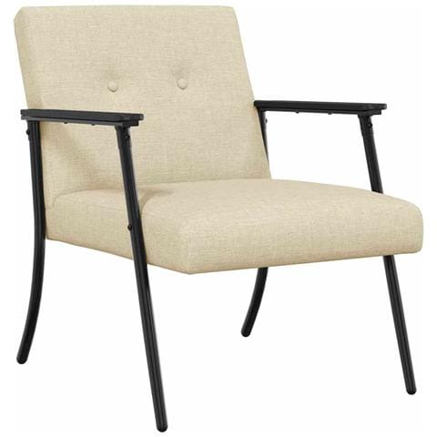 poltrona Crema 59 x 75 x 78 cm Tessuto - Foto 1