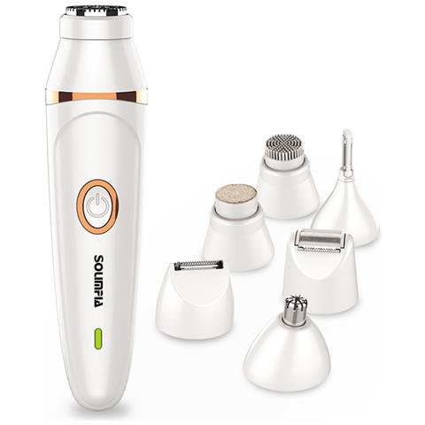 Rasoi Elettrico Multifunzione 7-in-1 Per Donna E Uomo, Ricaricabile Usb, Uso Asciutto E Bagnato White - Foto 7