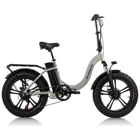 Fat Alluminio Telaio Basso 20'' - E-bike Pieghevole In Alluminio, Ruote 20'', Cambio 6 Velocità, Motore 250 W, Batteria 36vx13ah - Grigio - Foto 1