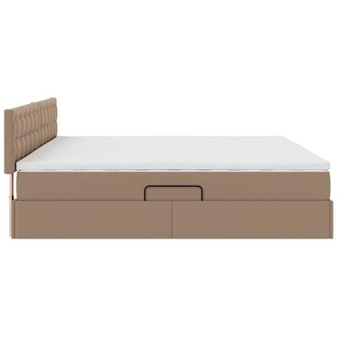 Letto con contenitore e materasso Cappuccino 200 x 200 cm - Foto 9